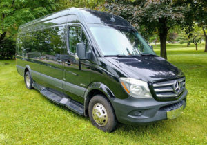 limo sprinter black for rent Jacks Party Bus